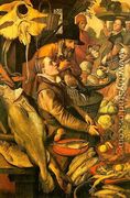 Market Scene, undated, oil on wood - Pieter Aertsen