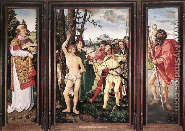 St Sebastian Altarpiece 1507 - Hans Baldung  Grien
