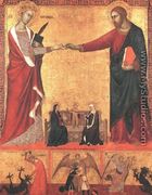 The Mystical Marriage of Saint Catherine 1340 - Barna Da Siena
