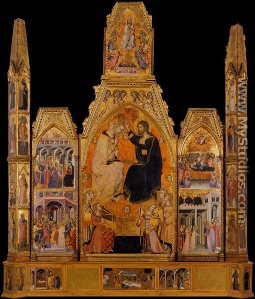 The Coronation of the Virgin 1388 - Manfredi de Battilor Bartolo Di Fredi Fredi