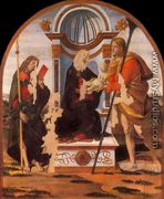 Madonna and Child with Sts James and Christopher c. 1486 - Bartolomeo Della Gatta
