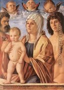 Madonna with Child and Sts. Peter and Sebastian c. 1487 - Giovanni Bellini