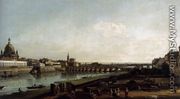 Dresden from the Right Bank of the Elbe, above the Augustusbrücke 1747 - Bernardo Bellotto (Canaletto)