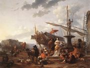 Southern Harbour Scene 1657-59 - Nicolaes Berchem