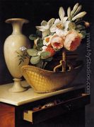 Still-Life with a Basket of Flowers - Antoine Berjon