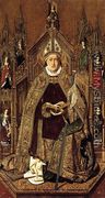 St Dominic Enthroned in Glory 1474-77 - Bartolome Bermejo