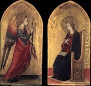 The Angel and the Virgin of Annunciation 1433-34 - Bicci Di Lorenzo