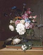 Still-Life of Flowers in a Glass Vase 1790-95 - Louis Léopold Boilly