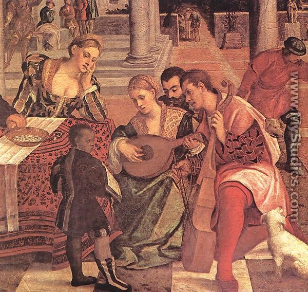 Dives and Lazarus (detail) 1540-50 - Bonifacio Veronese (Pitati)