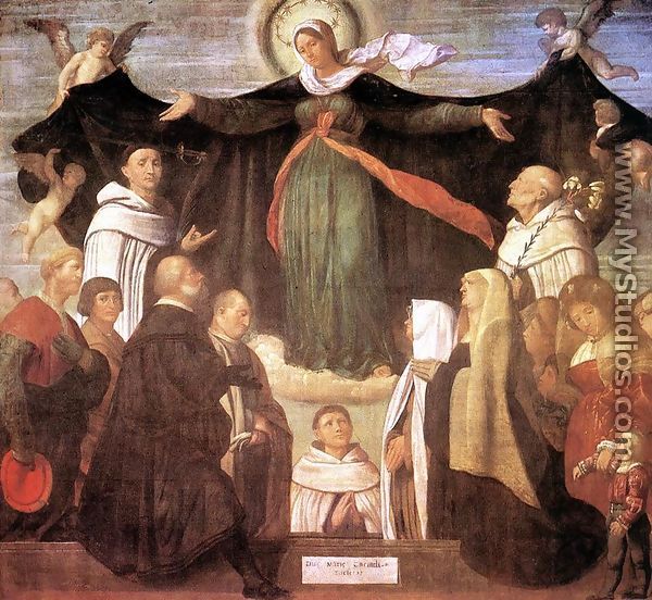 The Virgin of Carmel c. 1522 - Alessandro Bonvicino (Moretto da Brescia)