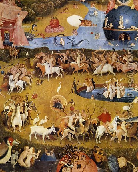 Triptych of Garden of Earthly Delights (detail 3) c. 1500 - Hieronymous Bosch