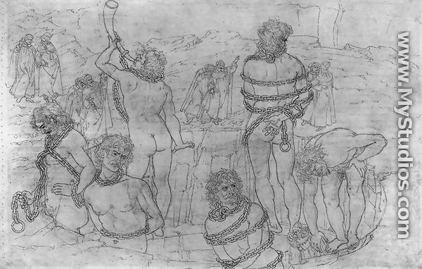 Inferno, Canto XXXI 1480s - Sandro Botticelli (Alessandro Filipepi)