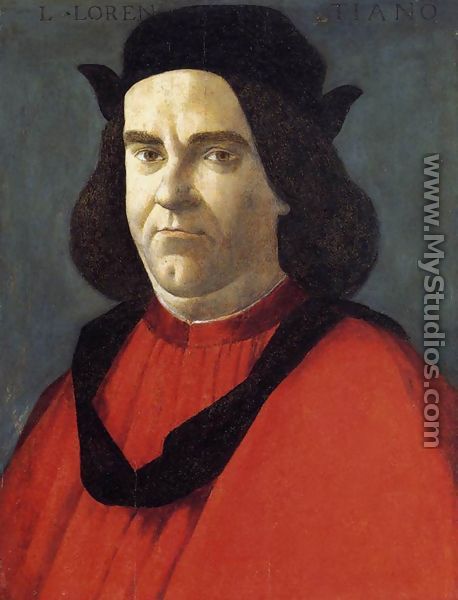 Portrait of Lorenzo di Ser Piero Lorenzi 1490-95 - Sandro Botticelli (Alessandro Filipepi)