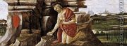 St Jerome in Penitence 1490-92 - Sandro Botticelli (Alessandro Filipepi)