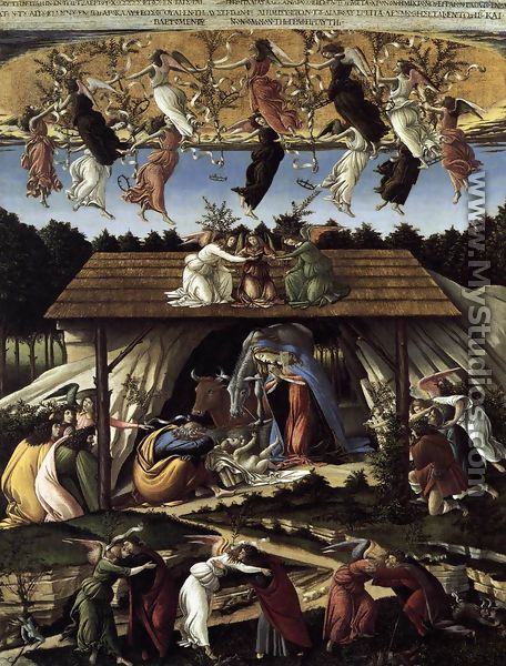 The Mystical Nativity c. 1500 - Sandro Botticelli (Alessandro Filipepi)
