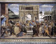The Punishment of Korah and the Stoning of Moses and Aaron 1481-82 - Sandro Botticelli (Alessandro Filipepi)