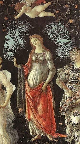 Primavera (detail 2) c. 1482 - Sandro Botticelli (Alessandro Filipepi)
