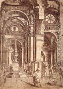 Interior of a Church c. 1480 - Donato Bramante