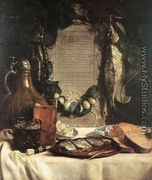 Still-Life in Praise of the Pickled Herring 1656 - Joseph de Bray