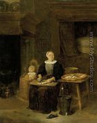 A Woman Scaling Fish 1666 - Quiringh Gerritsz. van Brekelenkam