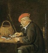 Man Scaling Fish 1660-65 - Quiringh Gerritsz. van Brekelenkam