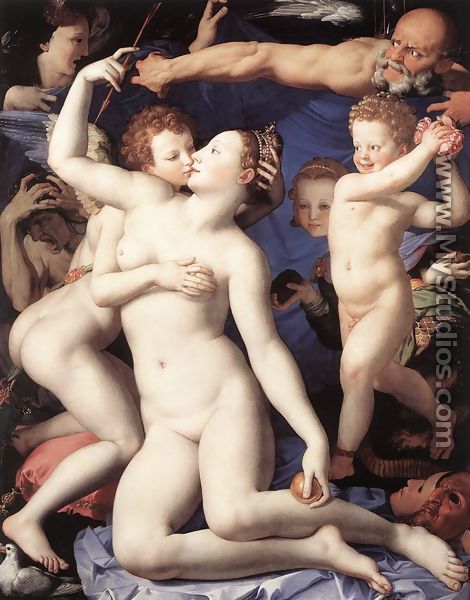Venus, Cupide and the Time (Allegory of Lust) 1540-45 - Agnolo Bronzino