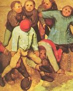 Children's Games (detail 15) 1559-60 - Pieter the Elder Bruegel
