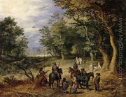 Guards in a Forest Clearing 1607 - Jan The Elder Brueghel
