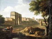 Rome- A View of the Forum 1720s - Giovanni Battista Busiri