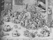The Ass in the School 1556 - Pieter the Elder Bruegel