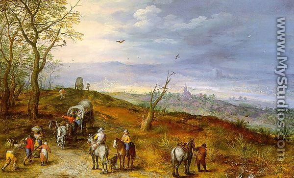 Wayside Encounter 1600s - Jan The Elder Brueghel