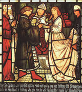 The Wedding of Sir Tristram 1862 - Sir Edward Coley Burne-Jones