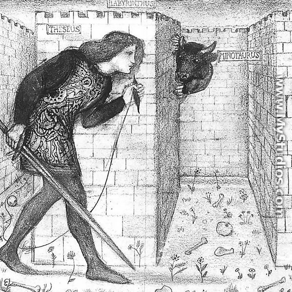 Theseus in the Labyrinth 1862 - Sir Edward Coley Burne-Jones