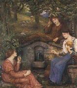 By a Clear Well with a Little Field 1883 - Maria Euphrosyne Spartali, later Stillman