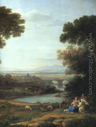 Landscape with the Rest on the Flight into Egypt (detail) 1666 - Claude Lorrain (Gellee)