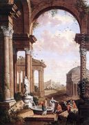 Landscape with Roman Ruins - Paul de Cock