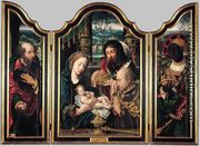 Triptych 1530s - Pieter Coecke Van Aelst
