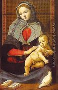 The Virgin & Child with a Dove - Piero Di Cosimo