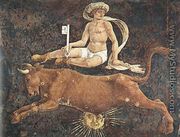 Allegory of April- Triumph of Venus (detail 3) 1476-84 - Francesco Del Cossa