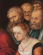 Christ and the Adulteress (detail) 1532 - Lucas The Elder Cranach