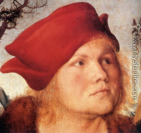 Portrait of Dr. Johannes Cuspinian (detail 1) c. 1502 - Lucas The Elder Cranach