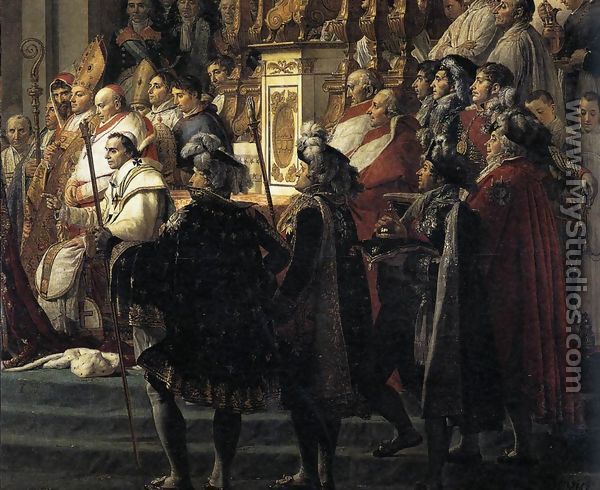 Consecration of the Emperor Napoleon I (detail 3) 1805-07 - Jacques Louis David