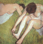 Bathers on the grass 1886-90 - Edgar Degas