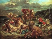 Lion Hunt 1861 - Eugene Delacroix