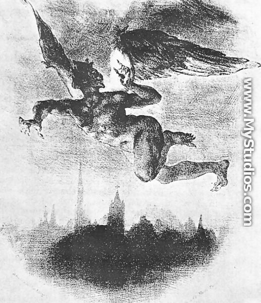 Mephistopheles Over Wittenberg (From Goethe