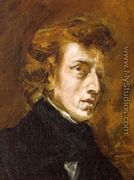 Portrait of Frédéric Chopin (unfinished) 1838 - Eugene Delacroix