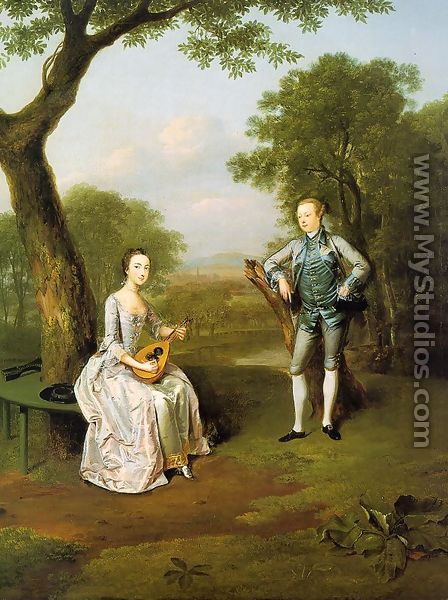 Sir Nathaniel and Lady Caroline Curzon 1754 - Arthur Devis