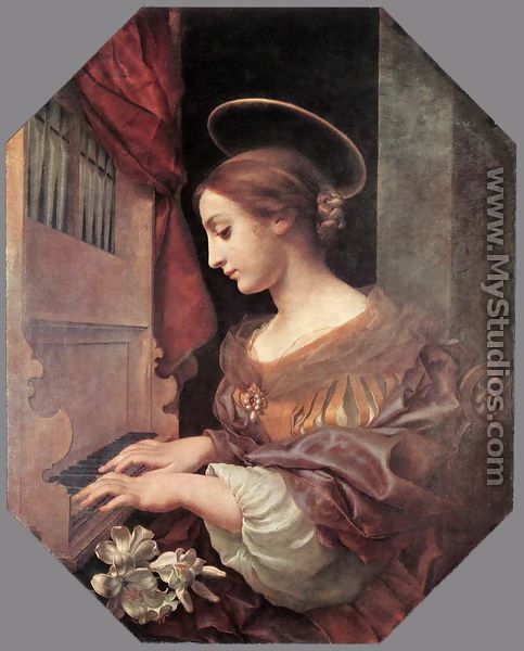 St Cecilia at the Organ 1671 - Carlo Dolci