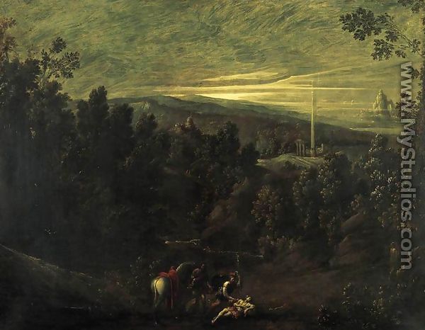 Landscape with the Good Samaritan - Giovanni Andrea Donducci (see MASTELLETTA)