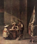 Guardroom with Soldiers Playing Cards - Jacob Duck